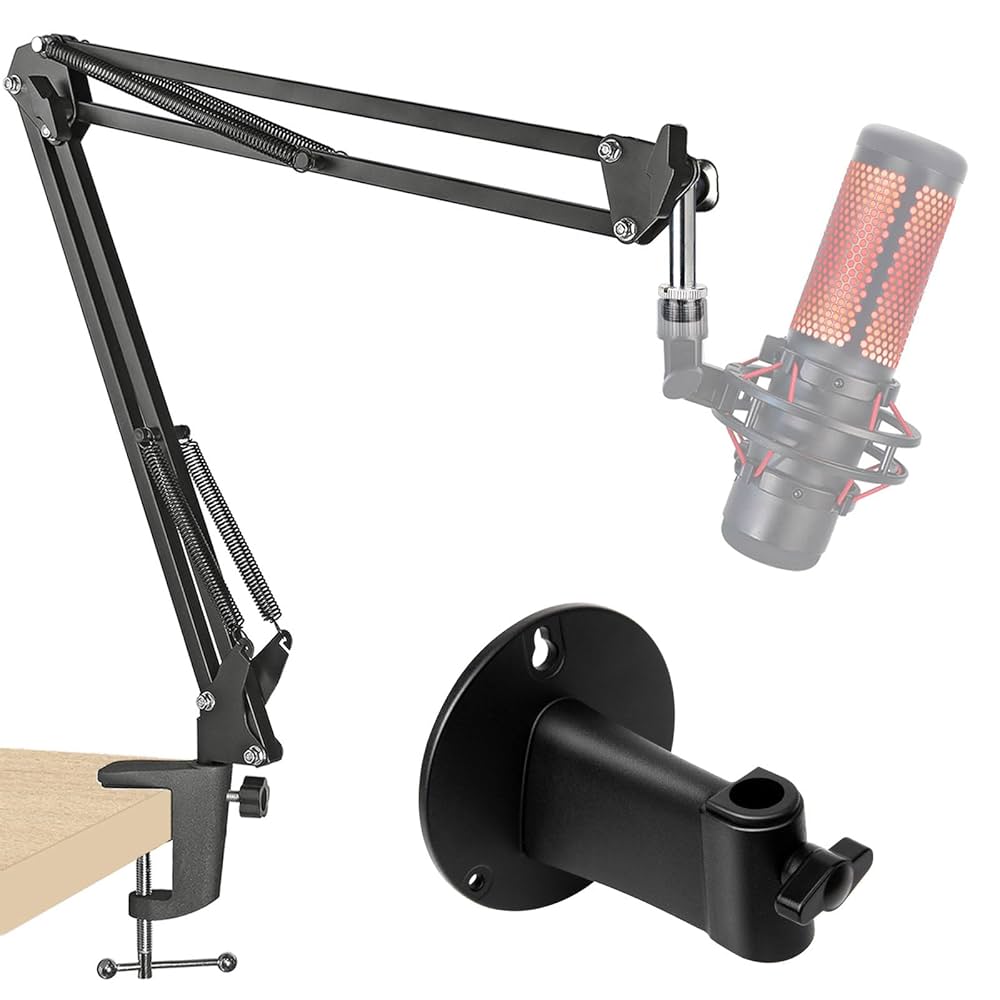 Amazon.com: HyperX QuadCast Boom Arm with Mic Wall Mount